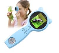 Portable Handheld Microscope For,Portable Magnifier With 50X High Definition Magnification | Multifunction With Photo And Video Taking, Two Lenses | For Science And Discovery