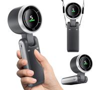 Portable Handheld Mini Fan, Foldable Powerful Winds Turbo Fans, 10000mAh Battery & 50000RPM Speed, USB Rechargeable Personal Fan with 5 Speed, Digital Display For Women Men Travel Camping Outdoor