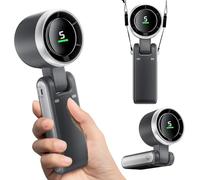Portable Handheld Mini Fan, Foldable Powerful Winds Turbo Fans, 10000mAh Battery & 50000RPM Speed, USB Rechargeable Personal Fan with 5 Speed, Digital Display For Women Men Travel Camping Outdoor