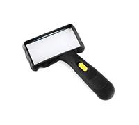 Portable Handheld Reading Magnifier with LED Lights, 10X Optical High-Definition Glass Lenses, Study and Appreciation of Office Learning