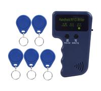 Portable Handheld RFID Card Writer Copier Duplicator for 125KHz ID Cards with 5 Writable Tags No PC Needed for Access Control and Attendance Systems