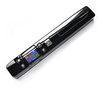 Portable Handheld Scanner, Wireless Document & Images Scanner, A4 Size JPG/PDF Formate LCD Display, Include 32G SD Card, for Business Reciepts Books大 (Black)