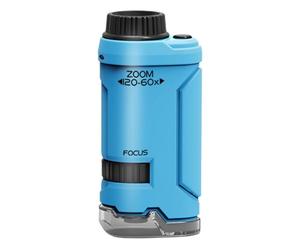 Portable Handheld Science Magnifier - 4.3x2x5.5 LED, Mini Biological Inspection Gadget, Adjustable Focus Stem Equipment | Garden Excursion Lab Classroom Preschool Hobby Birthday Gif