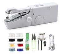 Portable Handheld Sewing Machine, Electric Cordless Fast Stitching Tool for Beginners, Mini Travel Sewing Machine for Quick Repairs