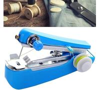 Portable Handheld Sewing Machine, Mini Manual Stitcher for Clothes, Curtains and Bags, Quick Fix Kit for Travel and Home Emergency Repairs