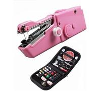 Portable Handheld Sewing Machine, Mini Portable Electric Sewing Machine for Beginners and Adults, Perfect for Adults, Beginners and Quick Home Repairs(Pink)