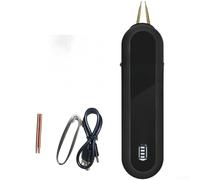 Portable Handheld Spot Welder For Nickel Sheets And Tabs With Dual Pulse Technology Adjustable Spacing Settings And 2200 Mah Long Lasting Power Supply Safe Diy Welding Tool Black Color