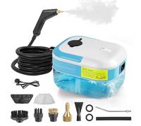 Portable Handheld Steam Cleaner Machine,Steam Cleaner, 1.2L Water Tank,6 Level Adjustable with 3 Brush Heads,Fast Heating,Multipurpose Steamer for Home Kitchen, Upholstery, Bathroom, Grout and Tile
