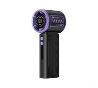 Portable Handheld Turbo Fan, Rechargeable, 150 Speeds, 24H Cool, Turbo Fan Mini Cooling Device With LED Display 3600mAh Battery Type-C Charging For Travel Outdoor Activities(Purple)