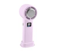 Portable Handheld Turbo Fan with Ice Cooler, 2025 Rechargeable Personal Fan with O Display 5 For Travel, Speeds,Foldable,LED