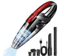 Portable Handheld Vacuum Cleaner Car Hoover 120W 4000Pa Mini Hoover Built in Rechargeable Lithium Battery Suitable for Cleaning Multiple Scenarios such as Cars,Homes,Office