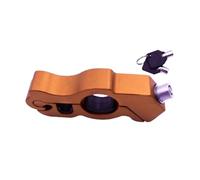 Portable Handle Brake Lock Motorbike Universal Handlebar Lock Scooter Bicycle Rider Handlebar Lock Steel Disc Lock(Orange)
