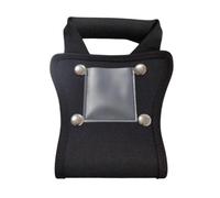 Portable Handle Grip Cover for Travel with Secure Clasp | transparent card holder, wear resistant oxford shell, nylon binding, smooth rolling support