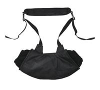 Portable Hands Muff Winter Warmer Pouch for Commuting Black | Oxford Cloth and Polar Fleece, Lanyard Design, Soft Touch Comfort, for Hands and Smartphone Use