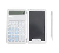 Portable Handwriting Calculator With LCD Writing Tablet For Desktop Math Function Device School And Use (White, 12.8X7.5cm)
