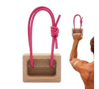 Portable Hangboard - Wooden Compact Grip Trainer, Pull Up Finger Strength Board, Climbing Training Equipment, Forearm Arm Workout Tool, Portable Fitness Trainer for Home Gym Travel Doorway Wall