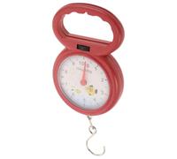 Portable Hanging Scale with Hook, Plastic Handle Spring Dial | Plastic and Metal Build, for Luggage Groceries Fishing Trips, Manual Weighing Tool for Travelers Random Color