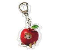 Portable Happy Funny Keychain Acrylic Happy Small Food Pendant Phone Head Bag R9G9 Keyr Accessories Mobile Chain Bag