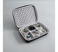 Portable Hard Protective Shell Skin Carrying Case for Sony IER-Z1R M7 M9 for Sennheiser IE900 IE800S IE600 for iBasso AM05 IT01S IT07 in-Ear HiFi Earphone Earhook Storage Box Bag Cover (6 Cells Box)