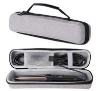 Portable Hard Travel Case Compatible with Dyson Airstrait Straightener, EVA Storage Bag with Velvet Liner, Dual Zippers, Moisture Guard Organizer for Home, Trip, On-the-Go Use