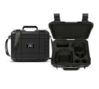 Portable Hard Waterproof Large Capacity Case Bag with Shoulder Strap for DJI Flip Fly More Combo,Stores 7 Batteries,RC 2/RC-N3 Remote Control,Charger,FLip Drone and Other Accessories (Black)