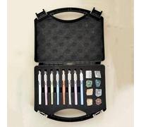 Portable Hardness Test Kit - 8 Scratch Test Pens with Mineral Samples for Rock Identification, Includes Storage Box for Easy Transport and Organization