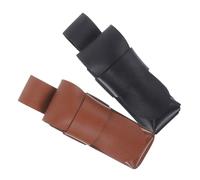 Portable Harmonica Pouch 2pcs Fake Leather Storage Bag | Sleek Modern Design, Wide Compatibility for Harmonica Enthusiasts, Compact Instrument Accessory Set