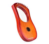 Portable Harp 7-String Lyre Harp Ancient Style Lyres Wood String Instrument With Carry Bag String Set Tuning Wrench