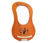 Portable Harp Lyre Harp 10 String Wood Harp In Solid Mahogany Wood Lyre Harp With Tuning Key For Beginner Melomaniacs
