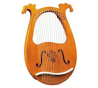 Portable Harp Lyre Harp Greek Violin 16 String Harp Solid Wood Mahogany Lyre Harp With Tuning Wrench For Music Lovers Beginners