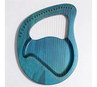 Portable Harp Lyre Harp Greek Violin 24-String Mahogany Lyre Instrument Handheld Harp With Tuning Wrench For Beginner Music Lovers