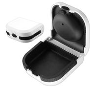 Portable Hearing Aid Cases Hard Waterproof Hearing Aid Protection Storage Box with Anti-Drop High Elastic Silicone Air Cushion-2.56 x 2.48 x 1in
