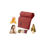 Portable Heated Blanket Shawl Wrap for Women,Heated Warming Shawl Poncho Cape,USB Rechargeable Electric Heating Blanket,with 3 Levels,Rapid Warm Wearable Electric Shaw l,for Winter Indoor & Outdoor
