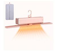 Portable Heated Clothes Dryer, With Cover,400w,7 Timed Heat Settings Holds up to 5kg Heated Clothes Dryer with Cover, For Apartments Rv Travel, Dormitories,Pink