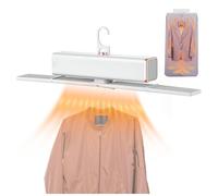 Portable Heated Clothes Dryer, With Cover,400w,80℃ Constant Temperature,Low Noise Cloth Dryer Stand, For Flats, Dormitories, Travel and Camping,White
