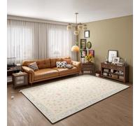 Portable Heated Floor Mat, Foot Warmer Under Desk Heater with Timer, Graphene Electric Heating Carpet, Energy Saving Indoor Heated Rug, Suitable for Yoga