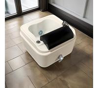 Portable Heated Foot Massage Bathtub, with Surf Massage Mode & Colorful Lamp, One Click Drainage, for Homes, Nail Salons and Salons, for Foot Baths to Relieve Stress J