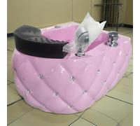 Portable Heated Foot Massage Bathtub, with Surf Massage Mode & Colorful Lamp, One Click Drainage, for Homes, Nail Salons and Salons, for Foot Baths to Relieve Stress H