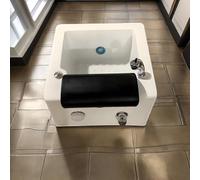 Portable Heated Foot Massage Bathtub, with Surf Massage Mode & Colorful Lamp, One Click Drainage, for Homes, Nail Salons and Salons, for Foot Baths to Relieve Stress C