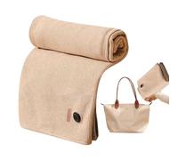 Portable Heated Scarf - Electric Thermal Drape Cape, Rechargeable Energy Blanket Cover, Soft, Washable, Warming Fabric Clothing, Heat Storage Design with Zip, for Indoor Rest