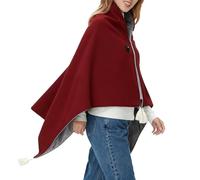 Portable Heated Shawl - 3-Level Safe Portable Soft Heating Throw,Wearable Heated Shawl Blanket | for Couch Bed Home Dorm Offices Apartment