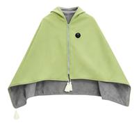 Portable Heated Shawl - Soft And Safe 3 Tier Electric Heating Wrap For Women, Warm Wearable Blanket | Winter Blanket, Comfortable Pe Zipper Shawl