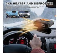 Portable Heater,200w Car Camping Heater | 12v/24v Windshield Defroster Automobile Interior Heating Fan for Daily Winter Driving Parking Trips Trailers Trucks Garage Outdoor Tailgate Yard