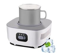 Portable Heating Cooling Cup, 50w Smart Electric Drink Instant Cooler with LCD Display, -15℃ to 80℃ Temperature Adjustment, Mini Refrigeration Rapid Cup Cooler for Home Office Machinery