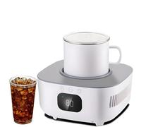 Portable Heating Cooling Cup, 50W Smart Portable Mini Refrigeration Rapid Cup Cooler, Desktop Mini Fridge Quick Cooling Cup Drink Cooler