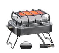 Portable Heating For Camping, 2-in-1 Stainless Steel, Space Heater - Suitable for Terraces, Outdoors, 1-2 Persons, Hiking, Garage, and Wildlife
