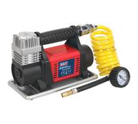 Portable HEAVY DUTY 12V Tyre Inflator / Mini Air Compressor - 100PSI Max Pump