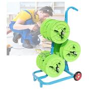 Portable Heavy Duty Cable Reel Dispenser - Industrial Wire Mesh for Large Spools - Ideal for Construction Sites and Agricultural (Green)
