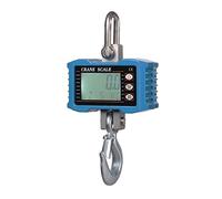 Portable Heavy Duty Digital Crane Scale 1000kg 2204lbs Hanging with LCD Backlight Unit Change Data Hold Tare Zero Functions for Construction Market Fishing Outdoor Work