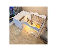 Portable Heavy-Duty Puppy Playpen With Door - Lightweight Indoor/Outdoor Dog Exercise Pen, Durable Plastic Pet Enclosure For Small To Large Dogs,One Color-White with lace